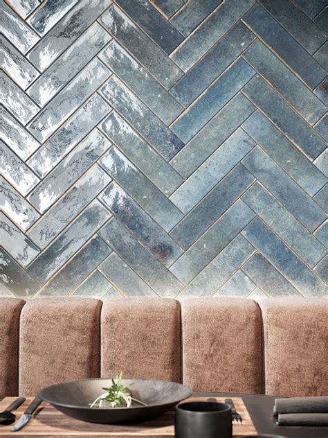 Soho Blu Luxury Italian Gloss Wall Tile 60x250