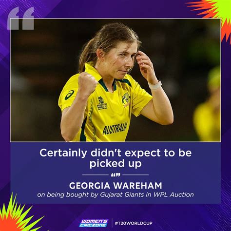 Womens Criczone On Twitter Georgia Wareham Was A Little Surprised