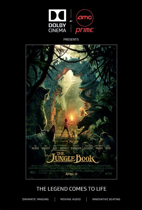 See The Jungle Book In Dolby Cinema At Amc Prime Burbank Giveaway