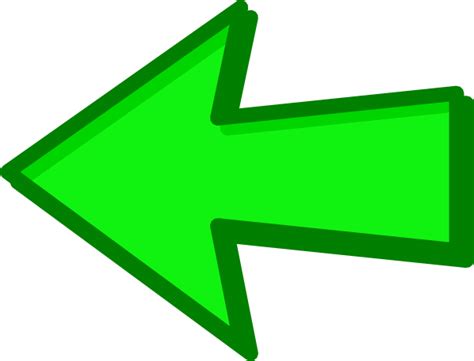 Green Arrow Green Left Clip Art At Vector Clip Art Online