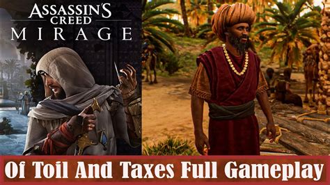 Assassin S Creed Mirage Of Toil And Taxes Full Gameplay YouTube