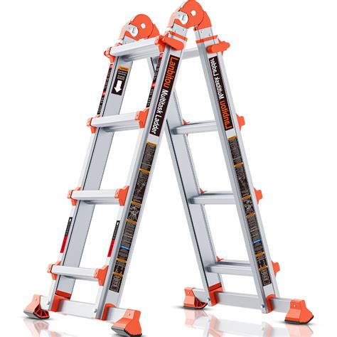 Buy Lanbitou Ladder A Frame 4 Step Ladder Extension14 Ft Anti Slip