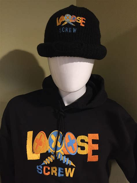 Ski Mask Looose Screw Logo Hoodies To Match