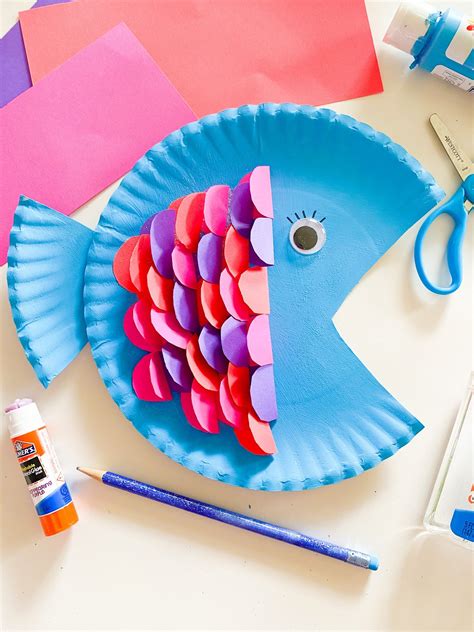 Paper Plate Fish Crafts For Kids