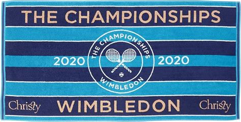 Christy Wimbledon 2020 Championship Official Towel Blue