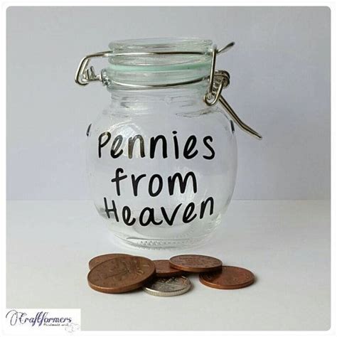 Keepsake Jar Lucky Pennies Pennies From Heaven Storage