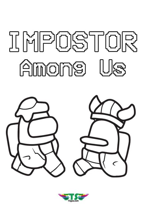 Impostor Fight Among Us Game Coloring Page - TSgos.com