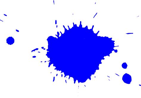10 Blue Paint Splatters Png Transparent