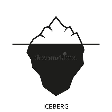 Icono Del Vector Del Iceberg De Hielo Ilustración Del Vector