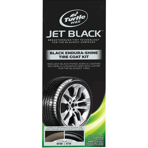 Turtle Wax Jet Black Black Endura Shine Tire Coat Kit