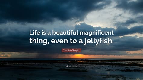 Charlie Chaplin Quote Life Is A Beautiful Magnificent Thing Even To