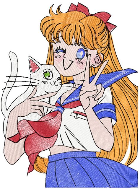 Machine embroidery designs are available in the following formats: Sailor moon anime free embroidery design - Free embroidery ...