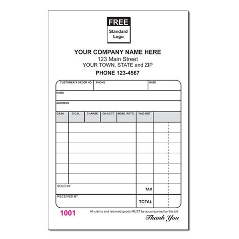 small sales receipt invoice form receipt template
