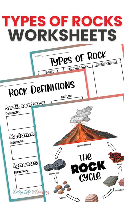 Types Of Rocks Worksheet Pdf