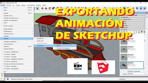 Como Exportar Animacion De Sketchup Youtube