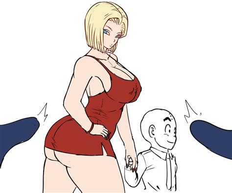 Rule 34 1girls 3girls Android 18 Ass Visible Through Thighs Big Ass Blonde Hair Bulge Cleavage