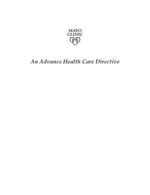 Fillable Online Booklet Advance Health Care Directive Part Of Mc