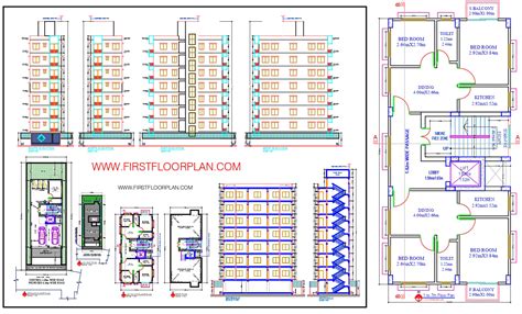 High Rise Building Elevation And Section Plan Detail Dwg File Cadbull My Xxx Hot Girl