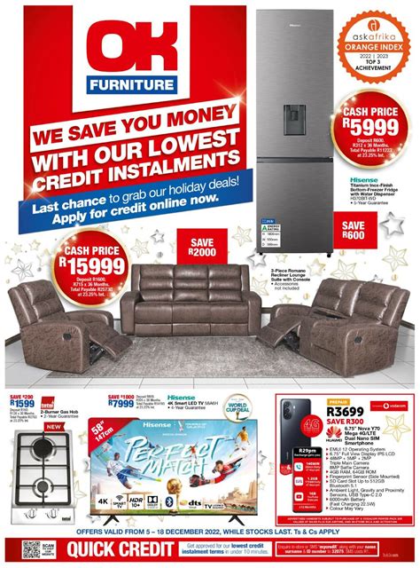 OK Furniture Current catalogue 2022/12/05 - 2022/12/18