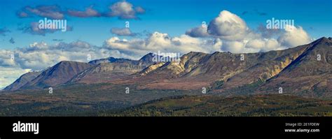 Mountain Range Seen From Kesugi Ridge Trail Denali State Park