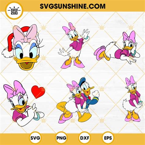 Daisy Duck Svg Daisy Duck Svg Bundle Daisy Duck Printable Dxf Eps Pdf