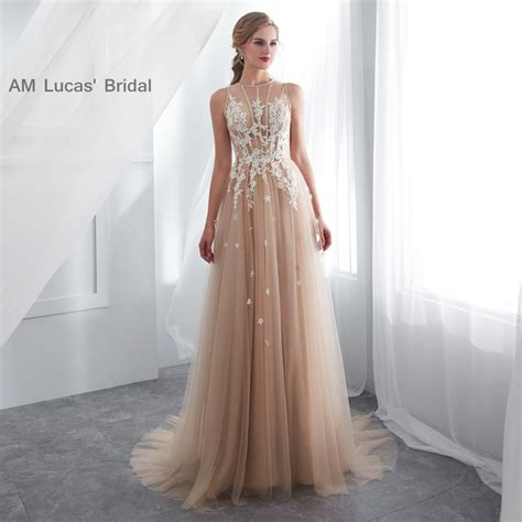 Champagne Formal Dress Women Elegant Bridesmaid Dresses For Wedding Party Bridal Gowns Long