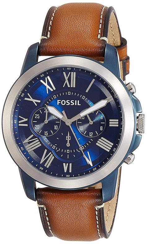New From 14500 And Free Shipping Fossil Mens Grant Quartz Stainless