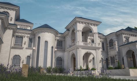 Private Palace Design At Doha Qatar On Behance Classic Exterior Villa