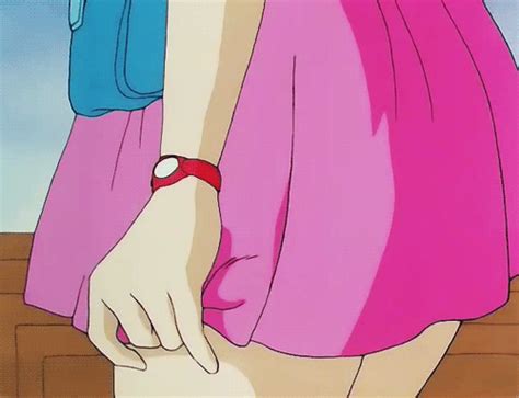 Bulma Dragon Ball Animated Animated Gif Lowres Screencap Girl Black Gloves Clock Close