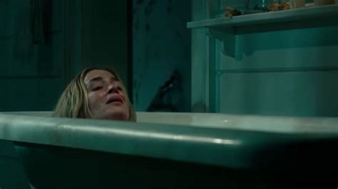 Emily Blunt Shot The A Quiet Place Bathtub Scene In One Takehellogiggles