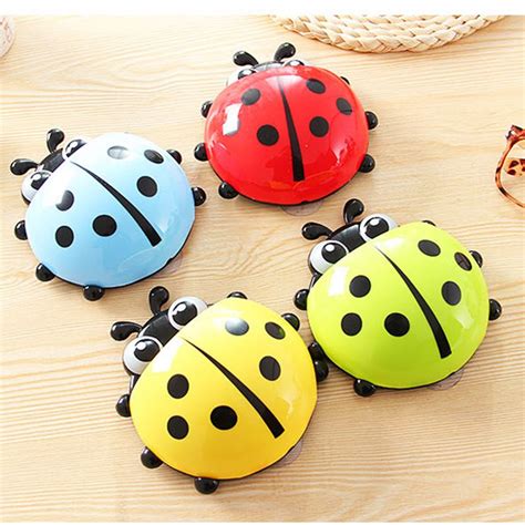 Shop for bathroom accessories in bath. Lovely Ladybug Toothbrush Wall Suction Bathroom Sets ...