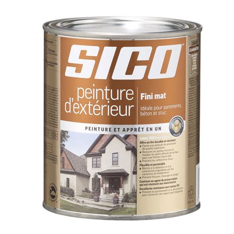 Sico Peinture Dextérieur Au Latex Fini Mat 811 502 899ml Réno Dépôt