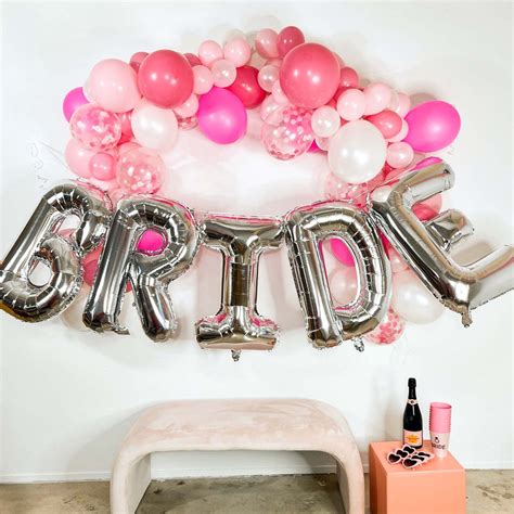 Bachelorette Party Supplies Jumbo Rose Gold 32 Bride Balloon Letter