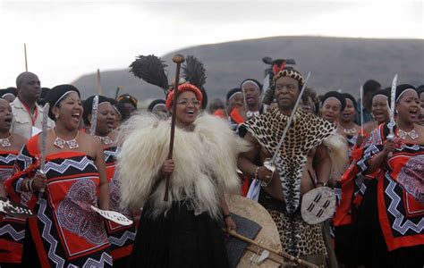 sa zulu monarch king zwelithini marries sixth wife photos jozi gist