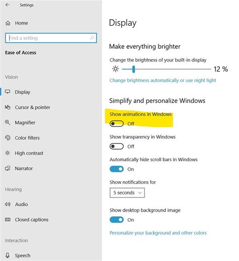 How To Make Windows 10 Faster By Turning Off Animation Effect