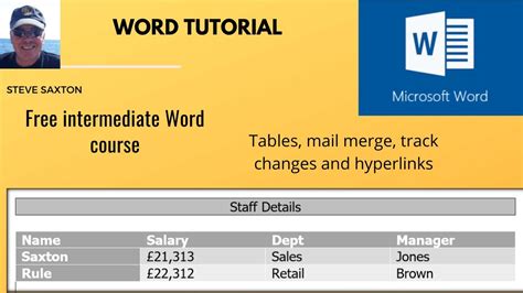 Free Microsoft Word Course Intermediate Word Course Youtube