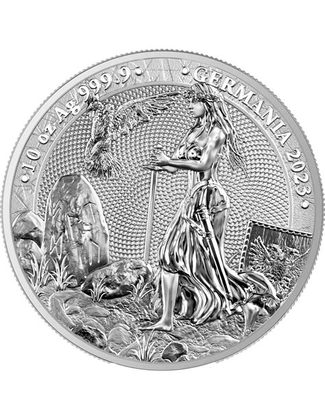 Lady Germania 10 Oz Silver Coin 50 Mark Germania 2023
