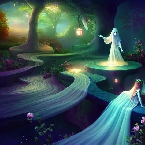 Very Beautiful Artwork Dreamy Ghosts 3d Isometri Openart