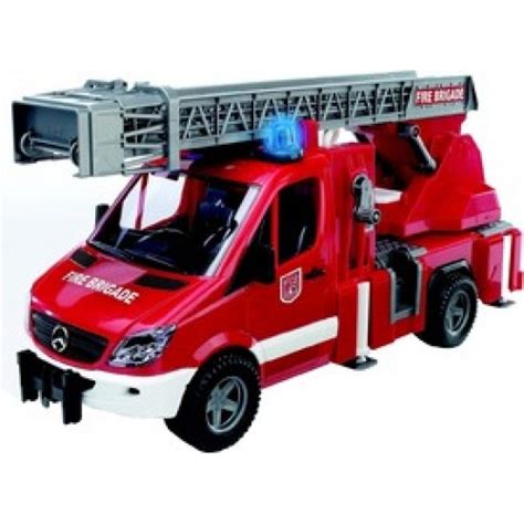 Bruder Car Scale Model Mercedes Benz Sprinter Fire Engine Red