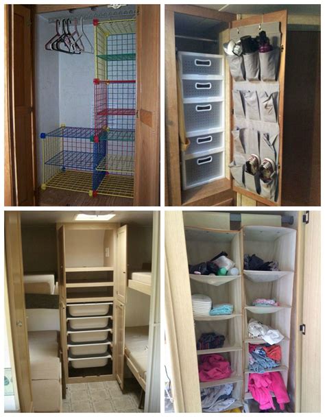 rv closet organization tame the clutter camper storage ideas travel trailers rv living