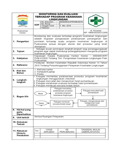 8534 Sop Monev Terhadap Program Keamanan Lingkungan Pdf