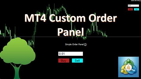 Mt4 Custom Order Panel Youtube