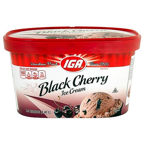 Iga Black Cherry Ice Cream Fruit Flavors Carlie Cs