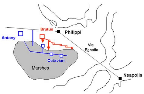 The Battle Of Philippi 42 Bce World History Encyclopedia