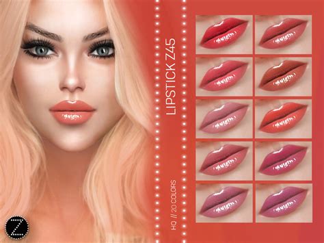 Lipstick Z45 By Zenx From Tsr Sims 4 Downloads