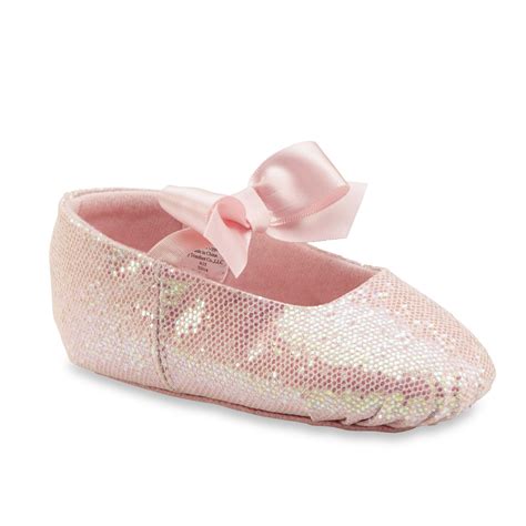 Dance Class Babytoddler Girls Pink Sparkle Ballet Slipper