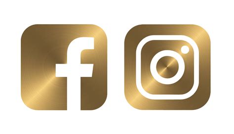Gold Social Media Icons Png 6391 Download