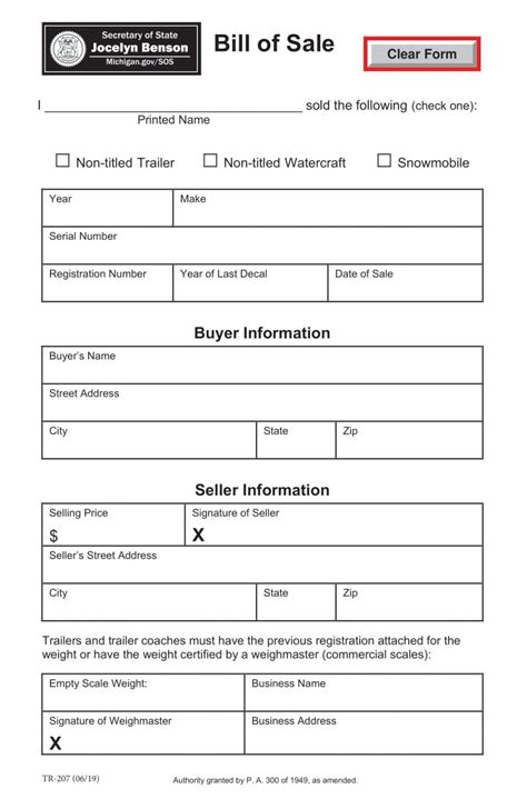 Bill Of Sale Forms Free Printable Blank Bill Of Sale Forms Free