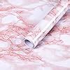 Hode Sticky Back Plastic Roll 30cmX2m Pink Marble Effect Self Adhesive