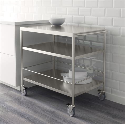 Check spelling or type a new query. FLYTTA Roltafel, roestvrij staal - IKEA | Kitchen cart, At ...
